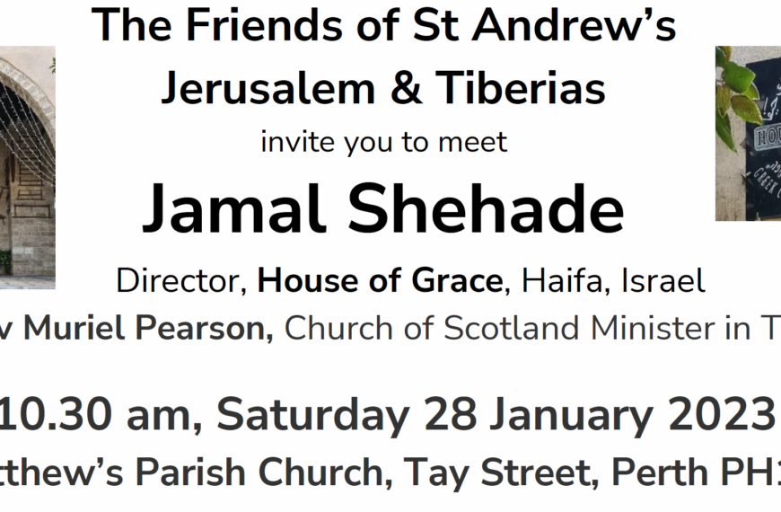 Friends of St Andrew’s Jerusalem & Tiberius